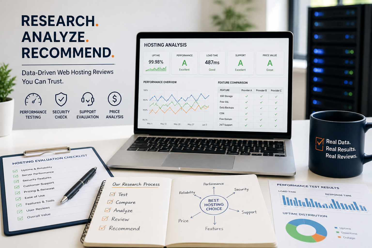 Hosting research and analysis process