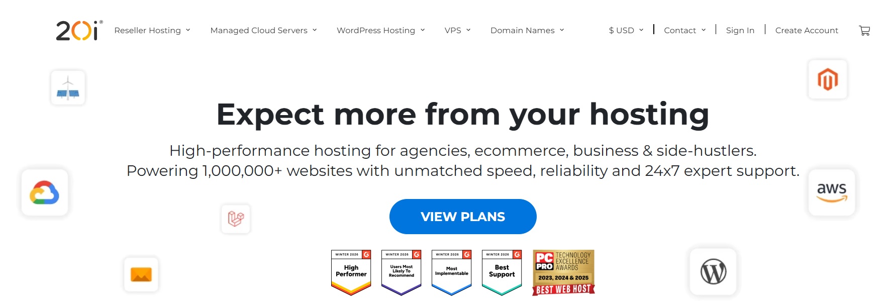 20i homepage screenshot