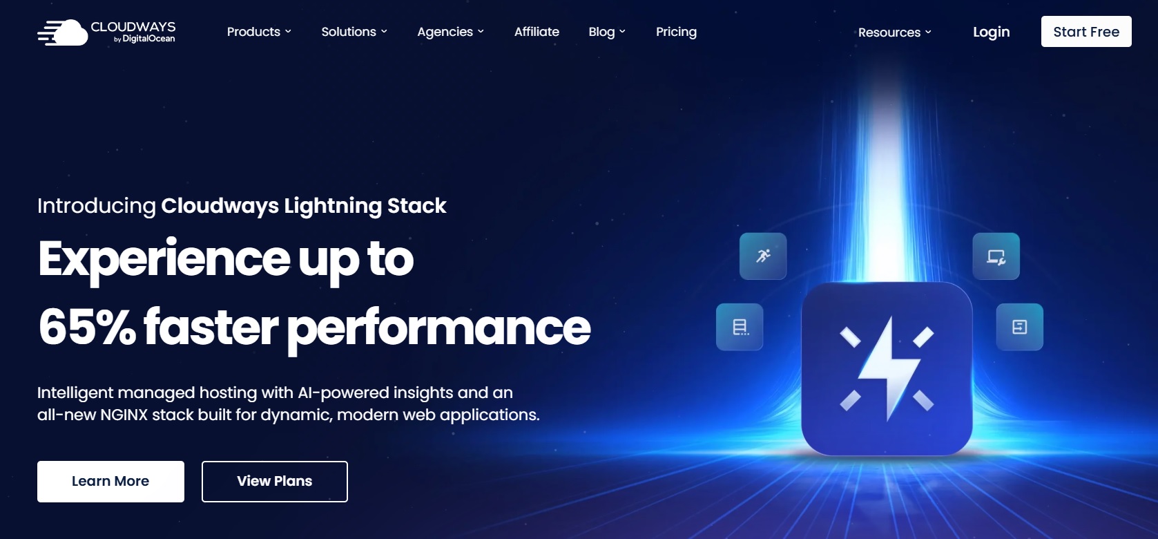 Cloudways homepage screenshot