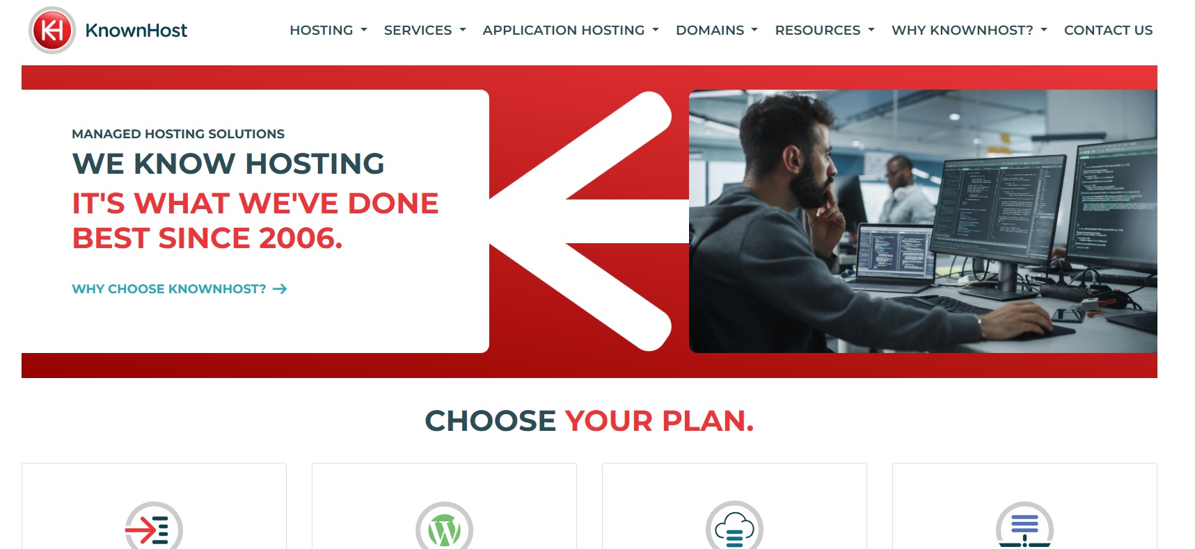 KnownHost homepage screenshot