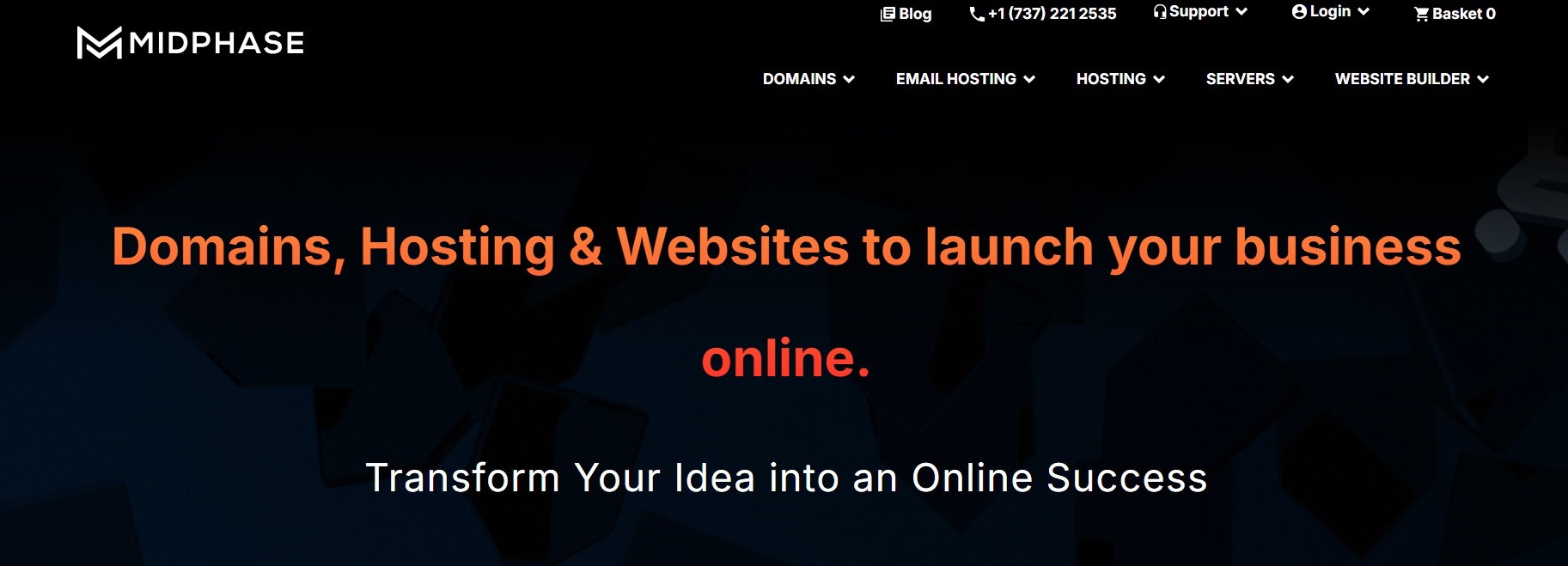 Midphase homepage screenshot